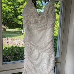 Selfie Leslie White Lace Dress